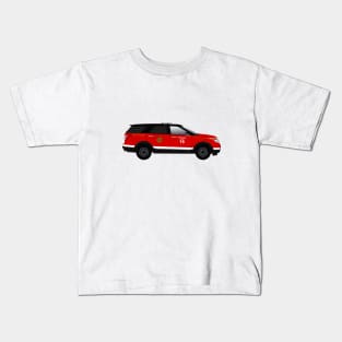 Chicago Fire Department battalion Chief car Kids T-Shirt